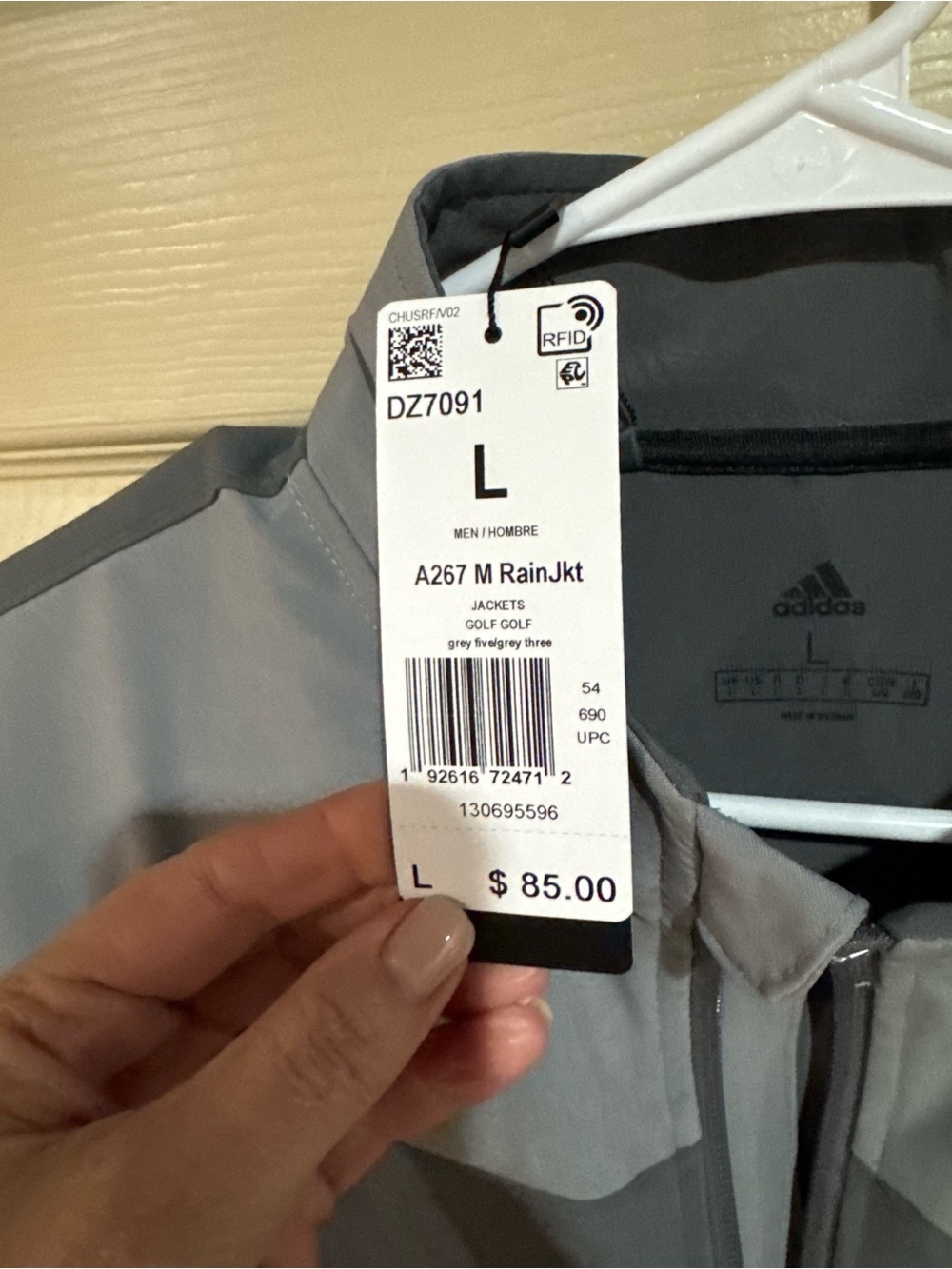 adidas Soft Shell Full-Zip Climastorm Performance Jacket - Picture 2 of 2
